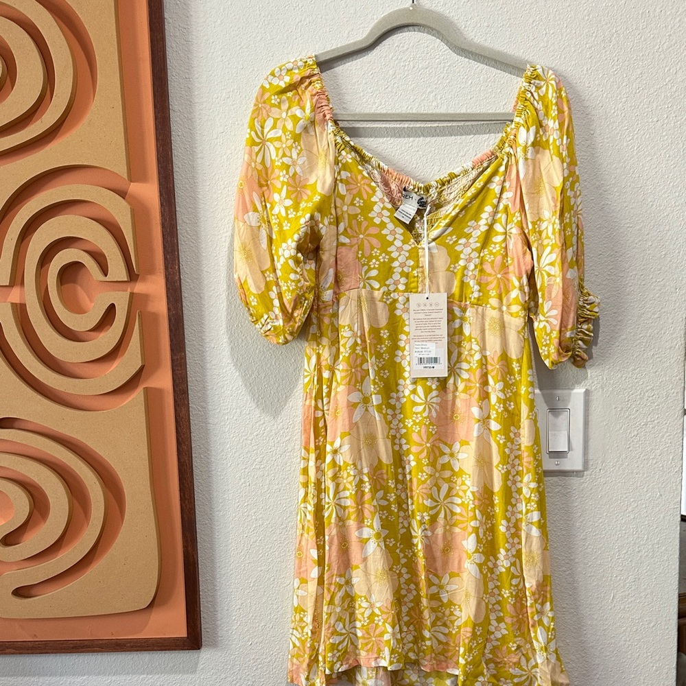 Eternal Summer Hawaii x Yireh Floral Yellow and Pink Alana Dress